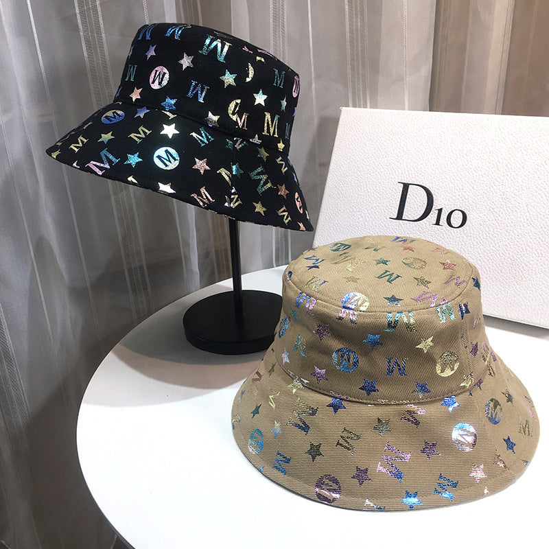 Letters sun hat sun protection sun hat street