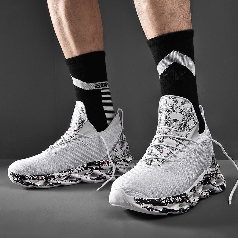 Lightweight shock-absorbing men's shoes