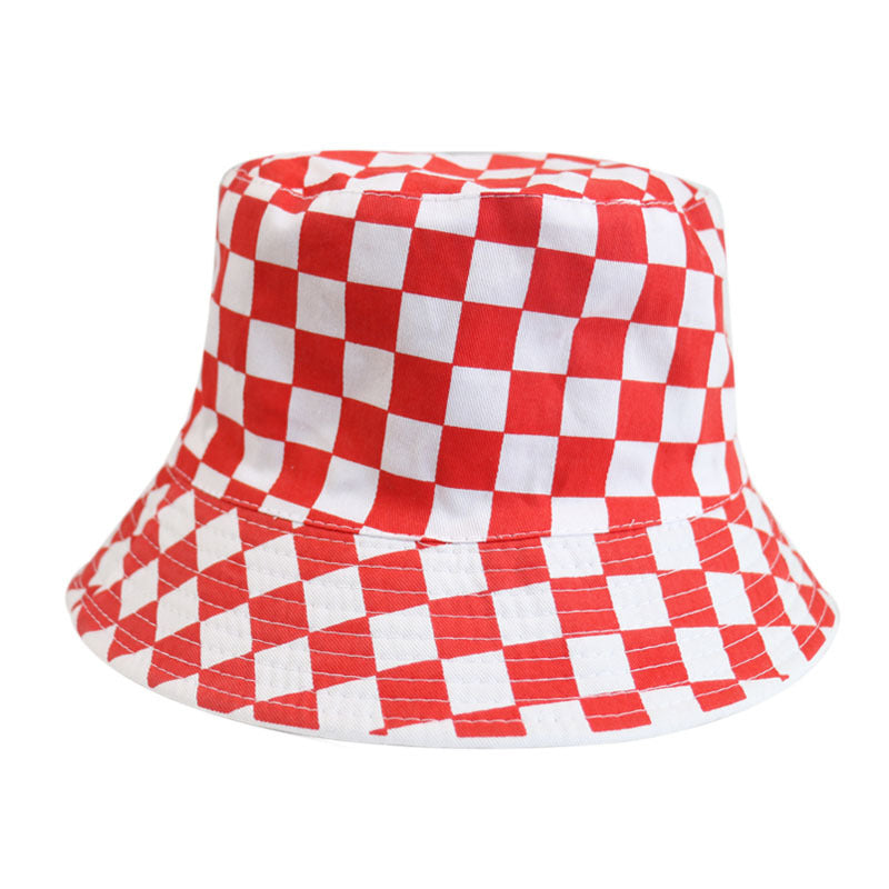 Lattice Element Sun Hat Female Japanese