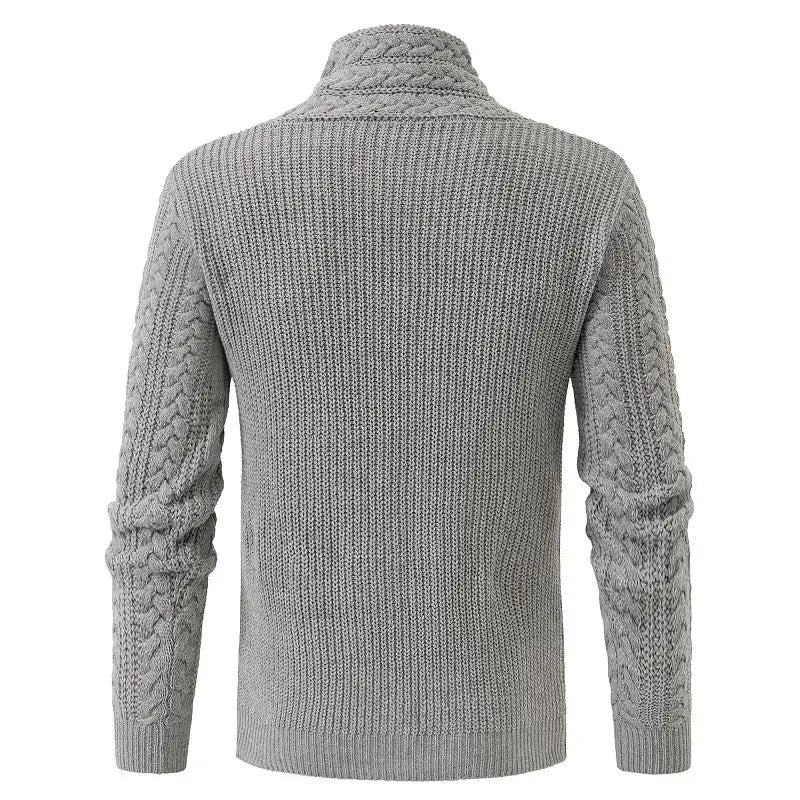 Men’s Long-sleeved Knitted Top Plus Size Sweater