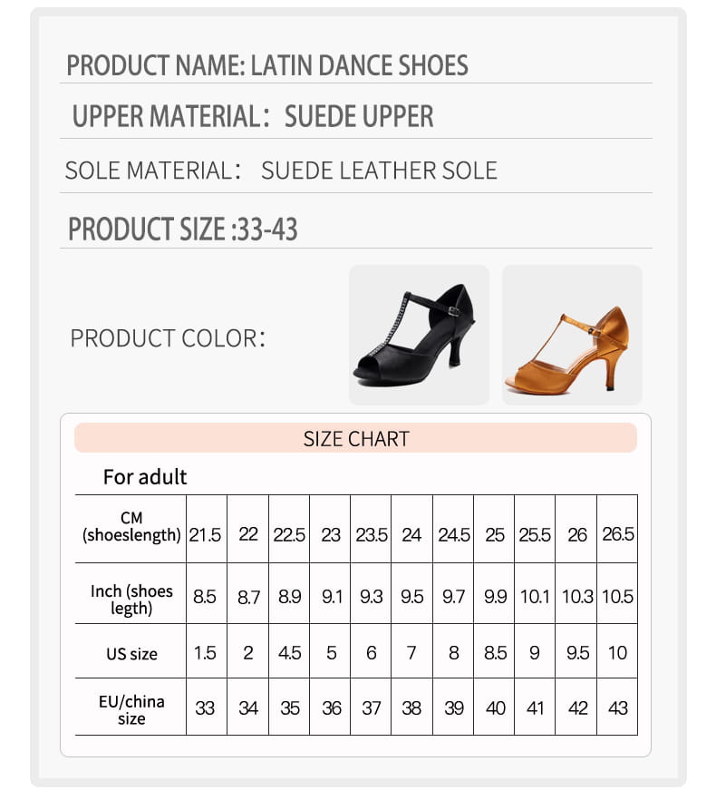 Ladies Buckle Latin Dance Shoes