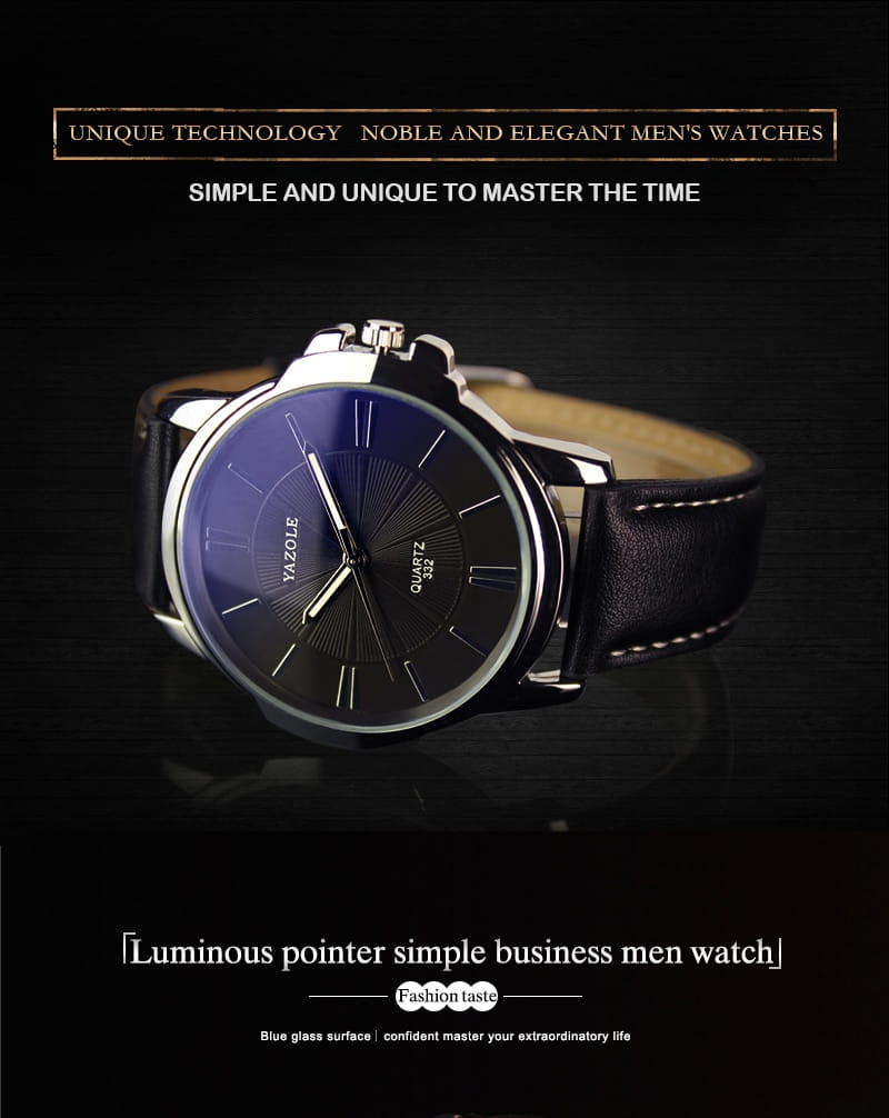 New Men’s Business Waterproof Luminous Quartz Watch