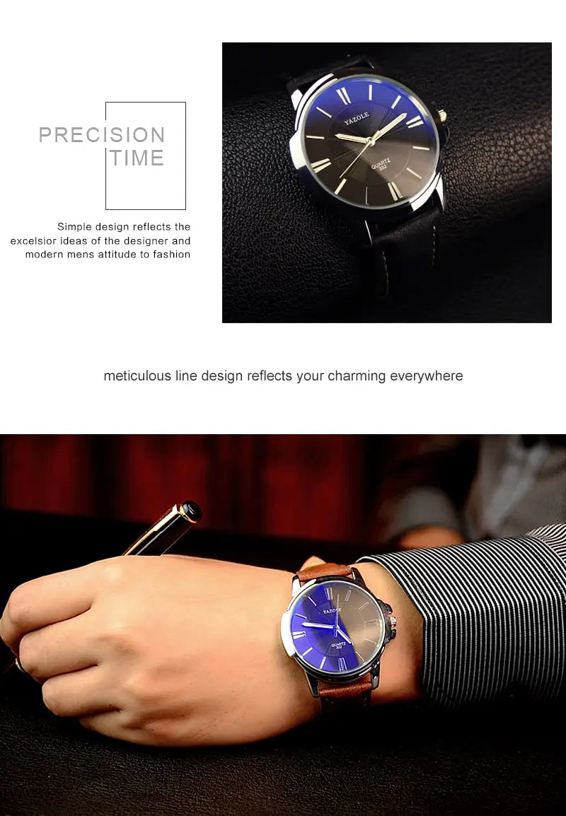 New Men’s Business Waterproof Luminous Quartz Watch