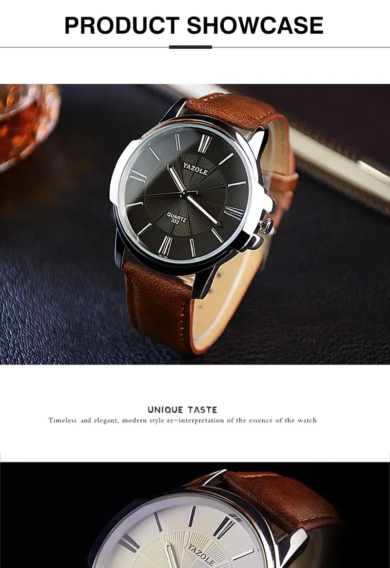 New Men’s Business Waterproof Luminous Quartz Watch