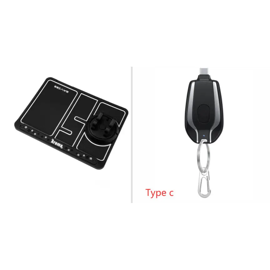 1500mAh Mini Power Emergency Pod Keychain Charger With Type-C Ultra-Compact Mini Battery Pack Fast Charging Backup Power Bank Beyond Trends Hub