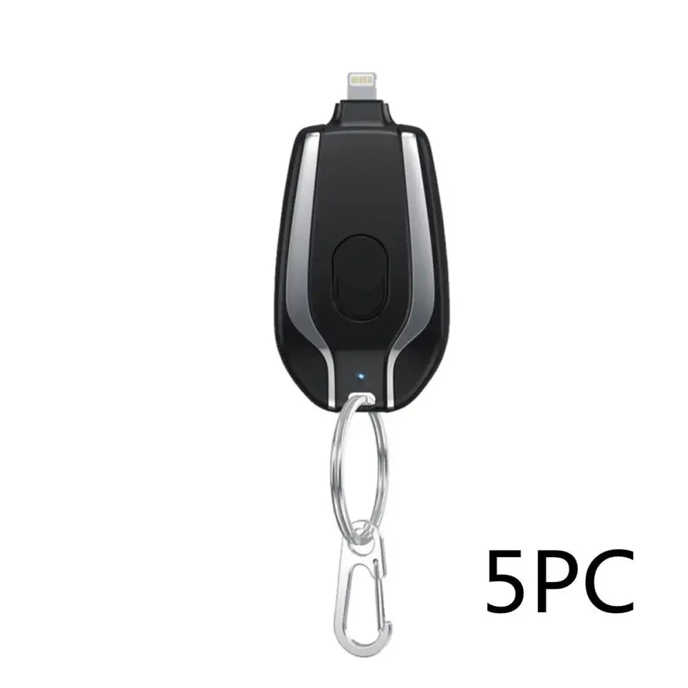 1500mAh Mini Power Emergency Pod Keychain Charger With Type-C Ultra-Compact Mini Battery Pack Fast Charging Backup Power Bank Beyond Trends Hub