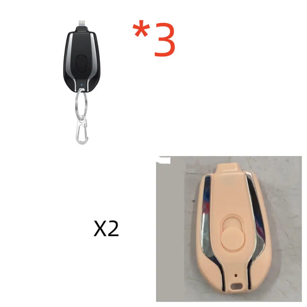 1500mAh Mini Power Emergency Pod Keychain Charger With Type-C Ultra-Compact Mini Battery Pack Fast Charging Backup Power Bank Beyond Trends Hub