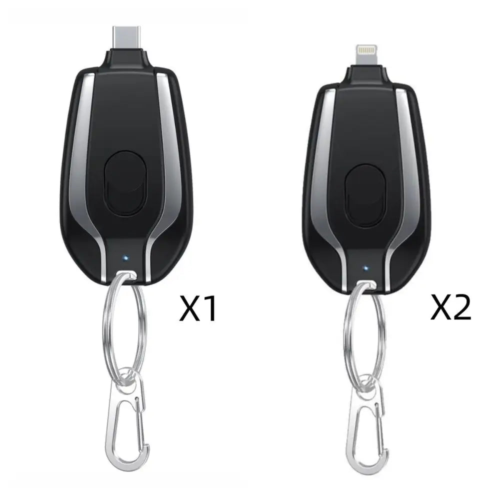 1500mAh Mini Power Emergency Pod Keychain Charger With Type-C Ultra-Compact Mini Battery Pack Fast Charging Backup Power Bank Beyond Trends Hub