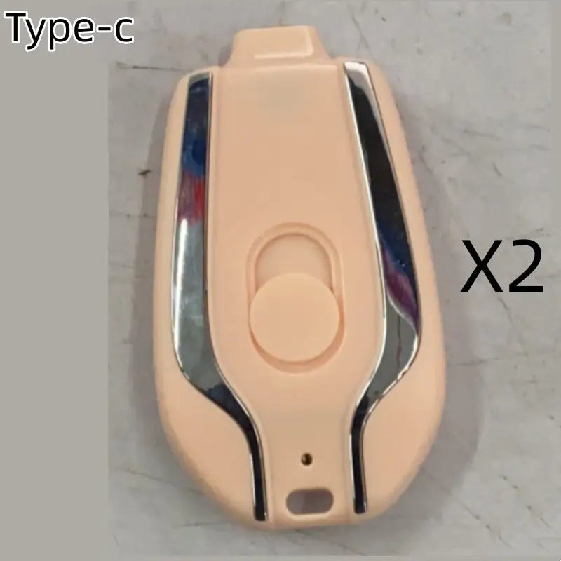 1500mAh Mini Power Emergency Pod Keychain Charger With Type-C Ultra-Compact Mini Battery Pack Fast Charging Backup Power Bank Beyond Trends Hub