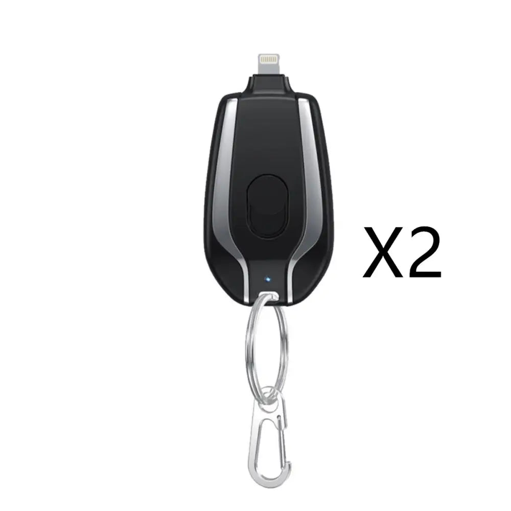 1500mAh Mini Power Emergency Pod Keychain Charger With Type-C Ultra-Compact Mini Battery Pack Fast Charging Backup Power Bank Beyond Trends Hub