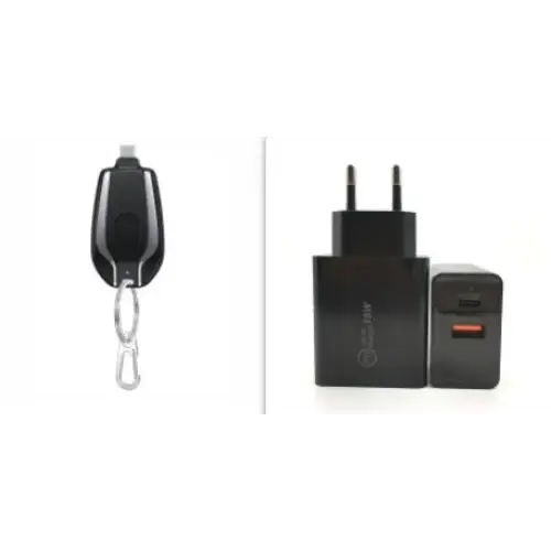 1500mAh Mini Power Emergency Pod Keychain Charger With Type-C Ultra-Compact Mini Battery Pack Fast Charging Backup Power Bank Beyond Trends Hub