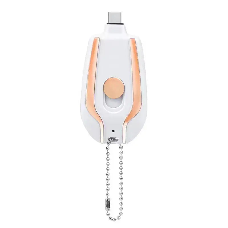 1500mAh Mini Power Emergency Pod Keychain Charger With Type-C Ultra-Compact Mini Battery Pack Fast Charging Backup Power Bank Beyond Trends Hub