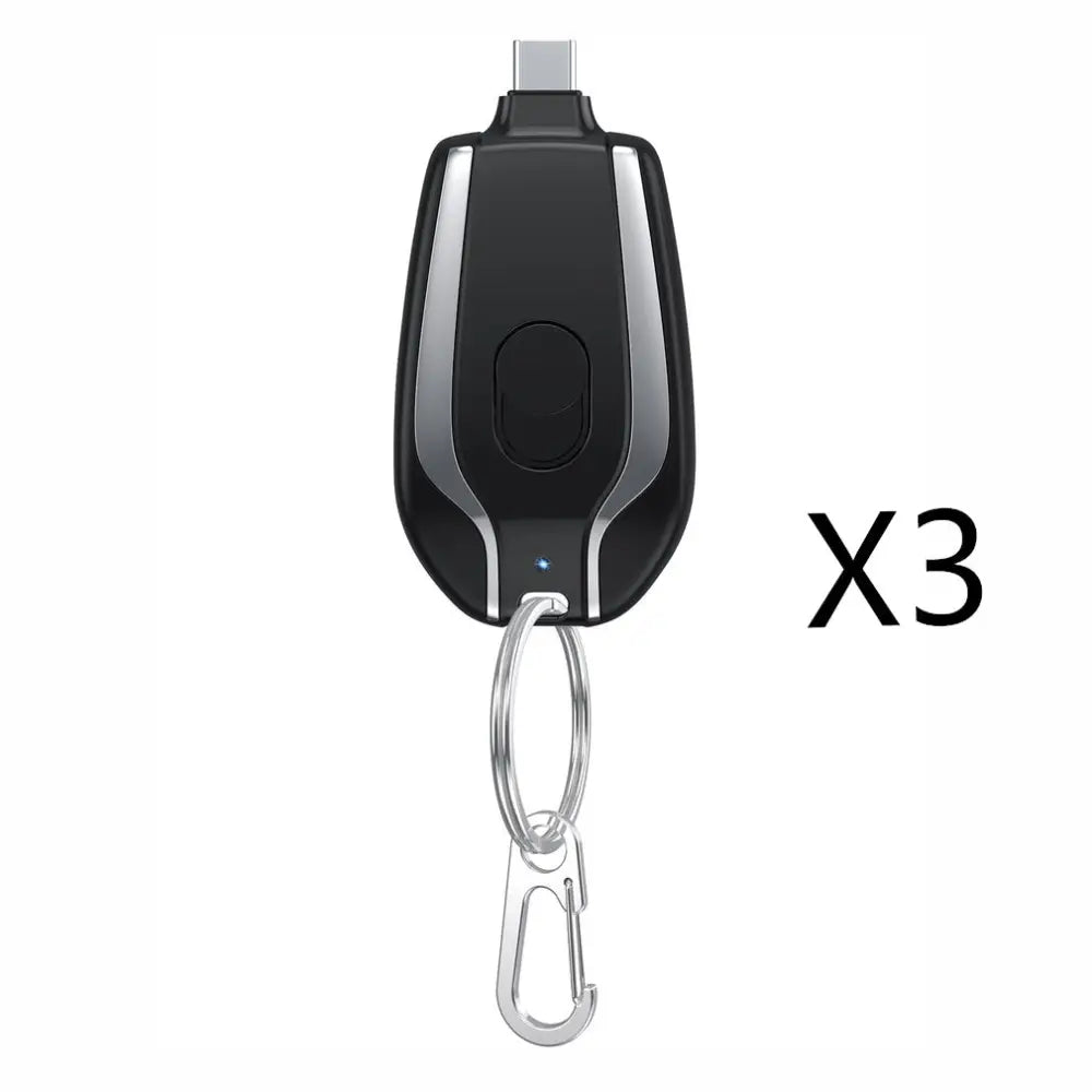 1500mAh Mini Power Emergency Pod Keychain Charger With Type-C Ultra-Compact Mini Battery Pack Fast Charging Backup Power Bank Beyond Trends Hub