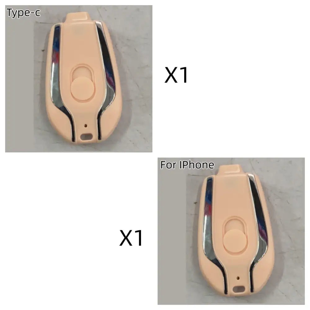 1500mAh Mini Power Emergency Pod Keychain Charger With Type-C Ultra-Compact Mini Battery Pack Fast Charging Backup Power Bank Beyond Trends Hub