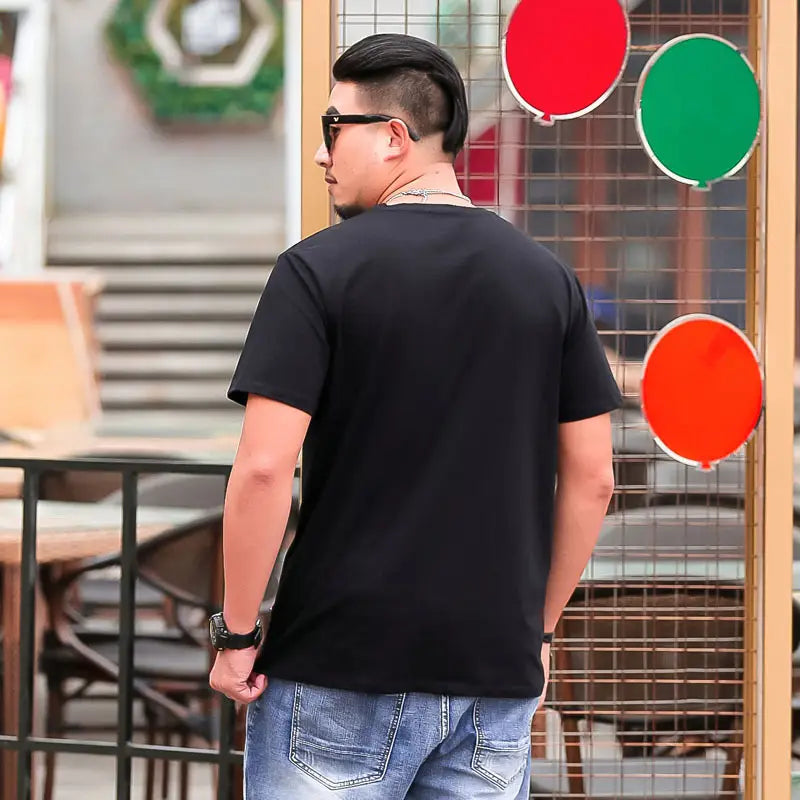 Summer Plus Size Men’s Print Plus Size T Shirt