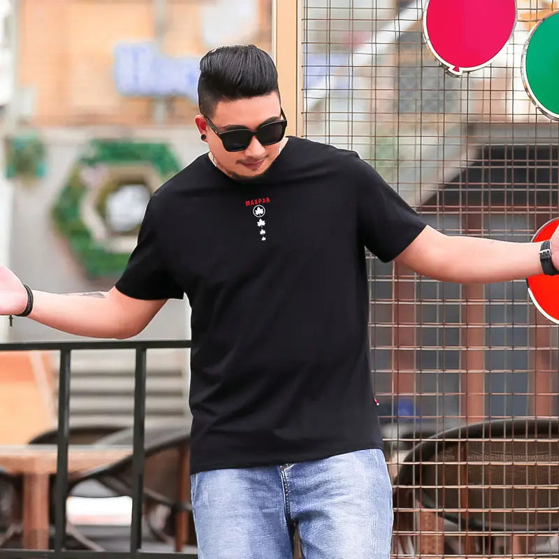 Summer Plus Size Men’s Print Plus Size T Shirt