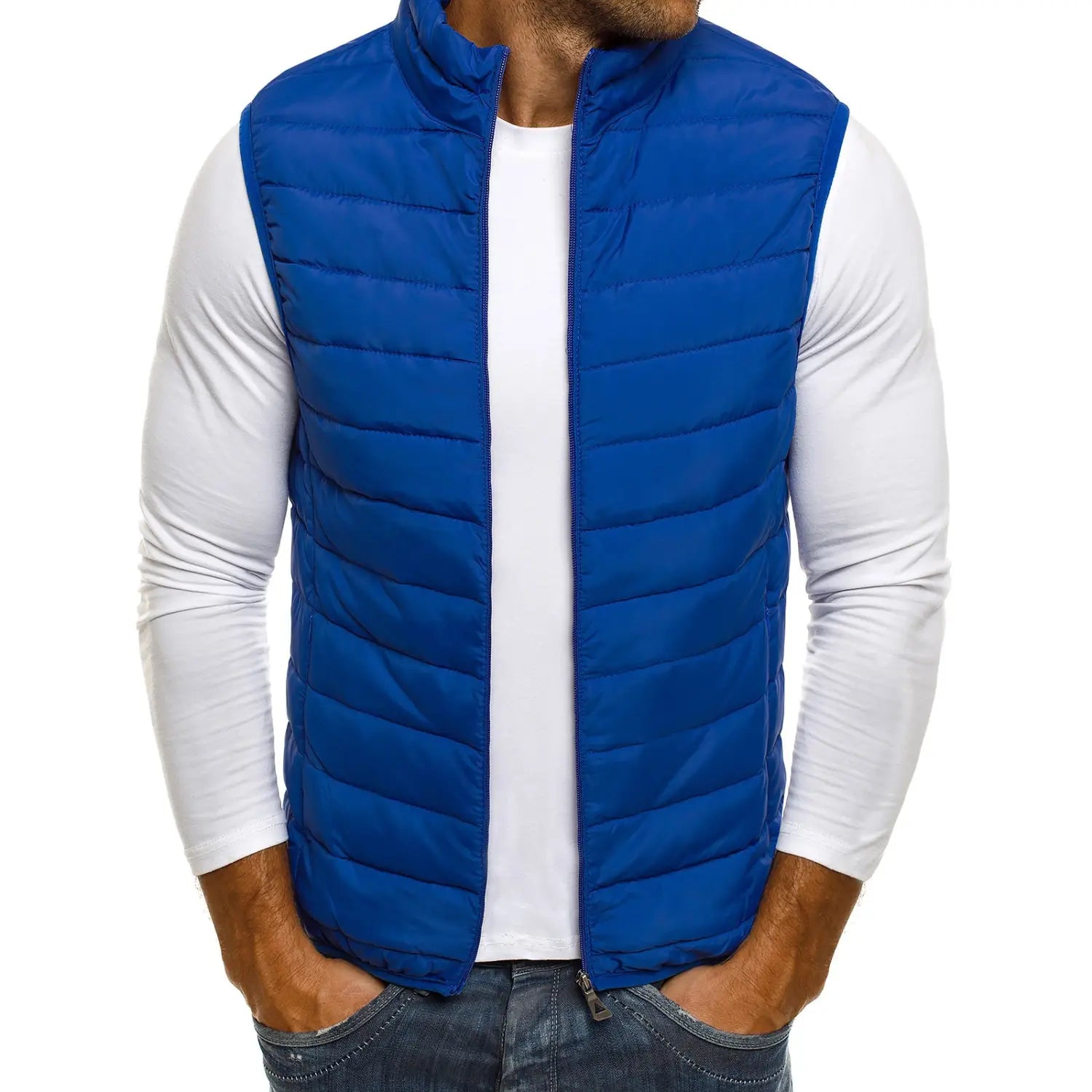 Men’s Casual Fashion Simple Loose Cotton Vest Vest Men