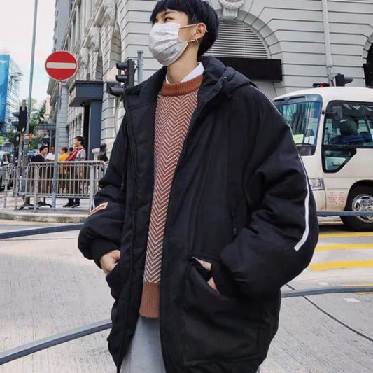 Loose Trend Thickened Padded Jacket Bread Clothes Youth Padded Jacket Men
