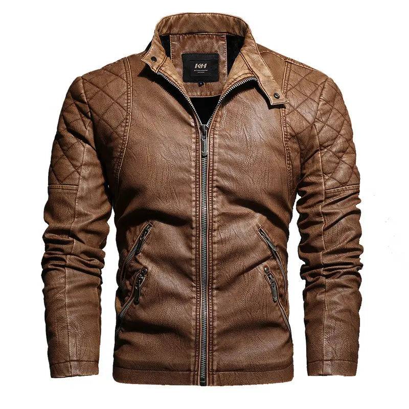 Men’s Fashion Trendy Men Autumn And Winter Leather Jackets