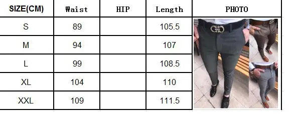 Fit Casual Trousers Men’s Suit Trousers