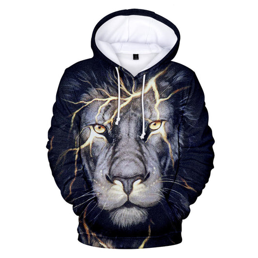 Color Printing Men's and Women's Hooded Hooded Jacket Clothes