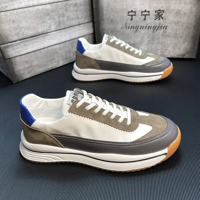 Sports And Leisure Daddy Shoes Korean Style Trend All-Match White Canvas