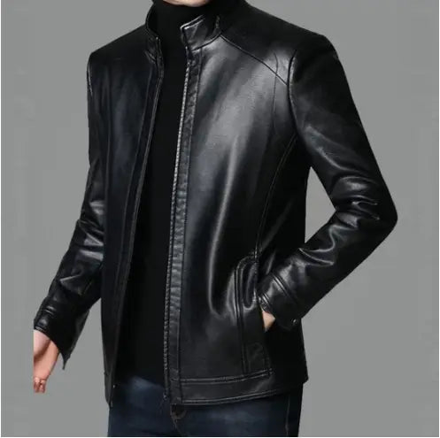 Middle-Aged And Elderly Men’s Leather Jackets