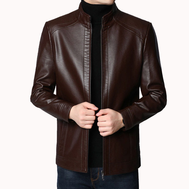 Middle-Aged And Elderly Men’s Leather Jackets