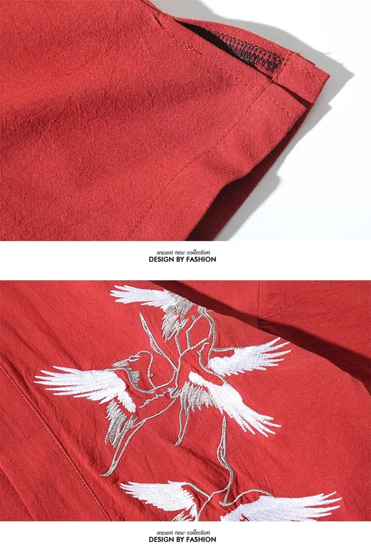 Kimono Robes Traditional Men Jackets Hip Hop Streetwear