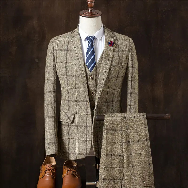 Men three Pieces Suit Set