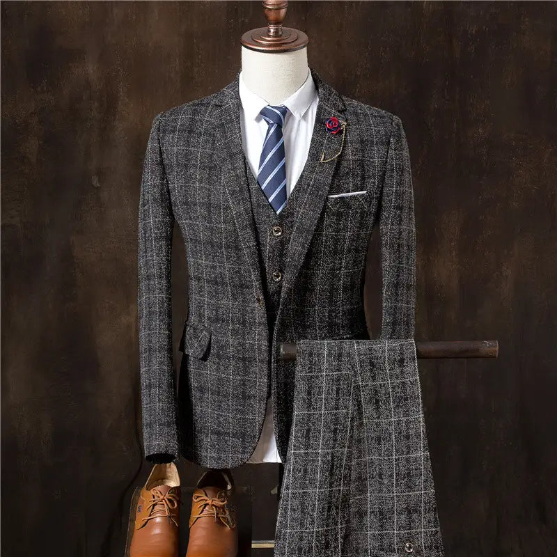 Men three Pieces Suit Set