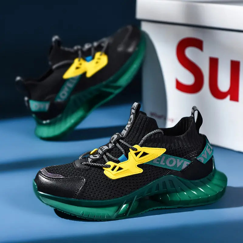 Colorful Luminous men’s Shoes Particles Lightweight Coconut Casual Tide Running Shoes For Night Running