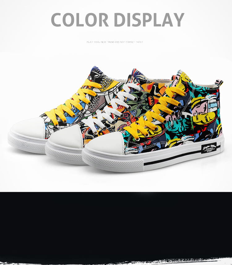 Children’s High-Top Canvas Shoes