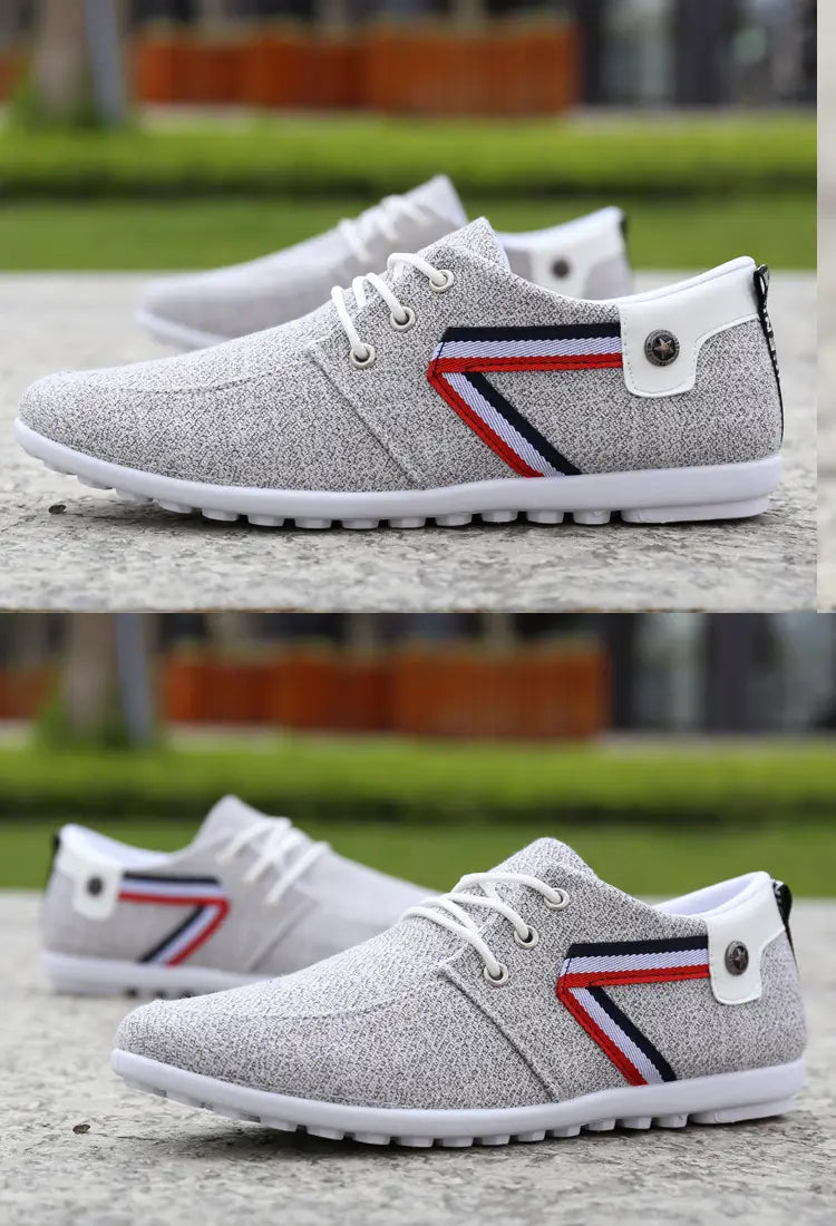 Men’S Soft-Soled Canvas Shoes Sports And Leisure Old Beijing Cloth Shoes Peas Shoes