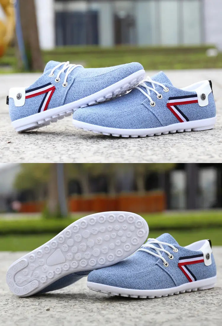 Men’S Soft-Soled Canvas Shoes Sports And Leisure Old Beijing Cloth Shoes Peas Shoes