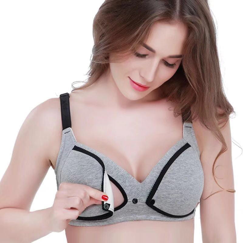 Breastfeeding Bras Maternity Open Nursing Bra for Feeding Nursing Underwear Clothes for Pregnant Lingerie Women
