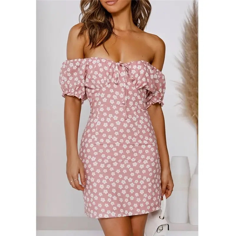 Cute Vestidos Print Ladies Bodycon Dresses