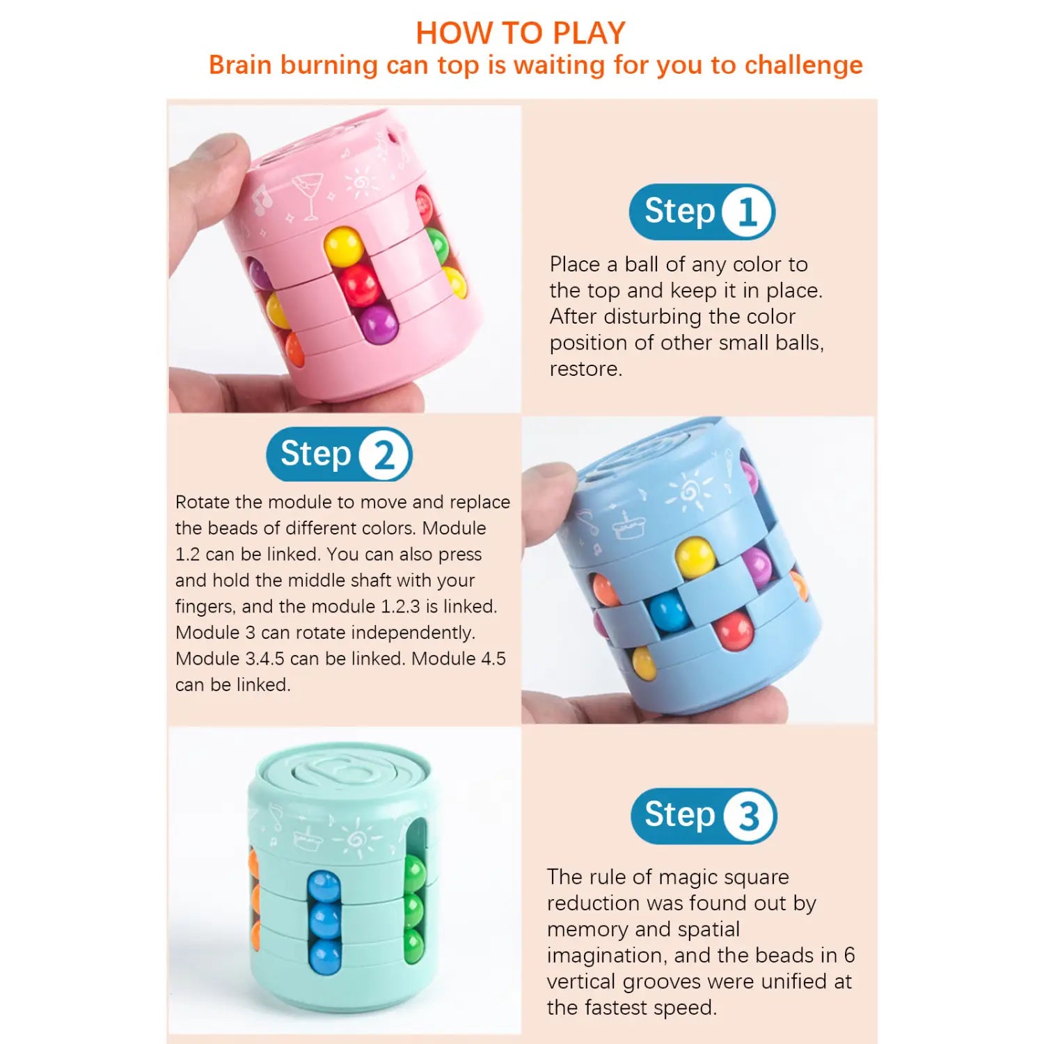 Can Cube Top Magic Relieves Stress