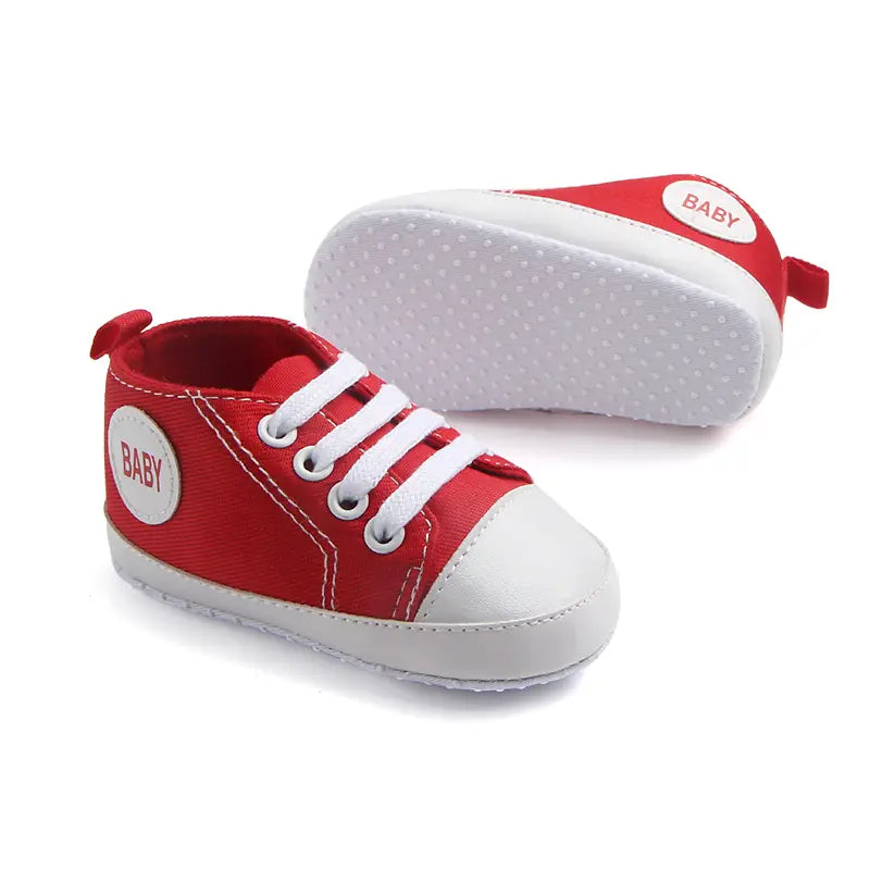 Canvas Classic Sports Sneakers Baby Boys Girls First Walkers Shoes Infant Toddler Soft Sole Anti-slip Baby Shoes