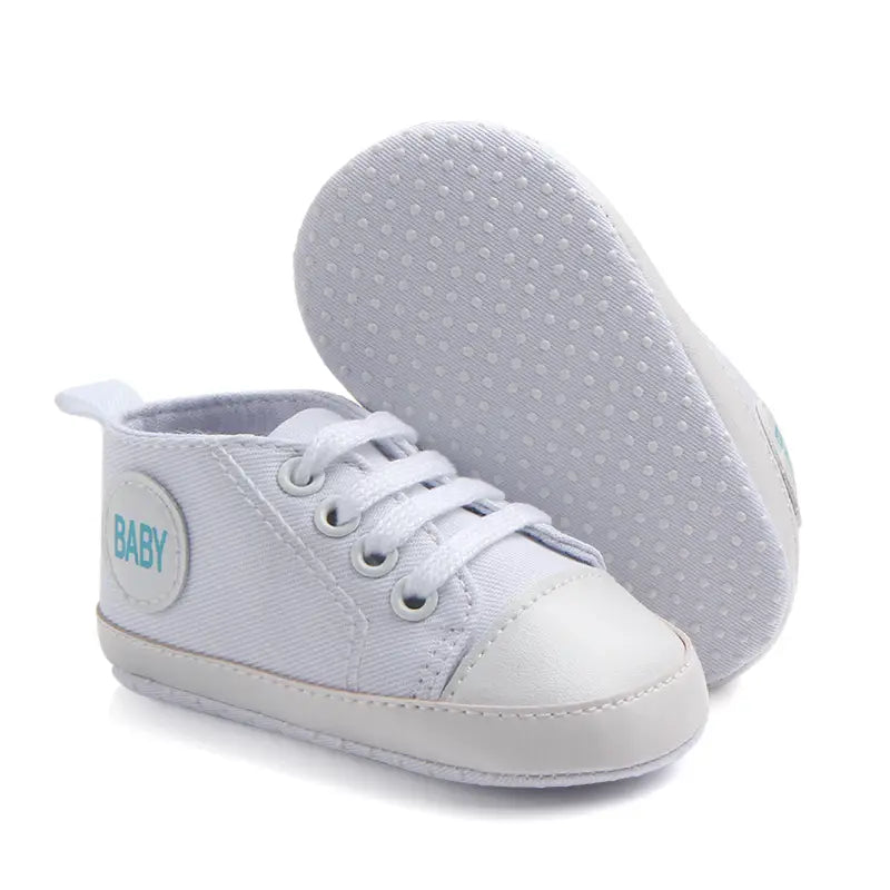 Canvas Classic Sports Sneakers Baby Boys Girls First Walkers Shoes Infant Toddler Soft Sole Anti-slip Baby Shoes