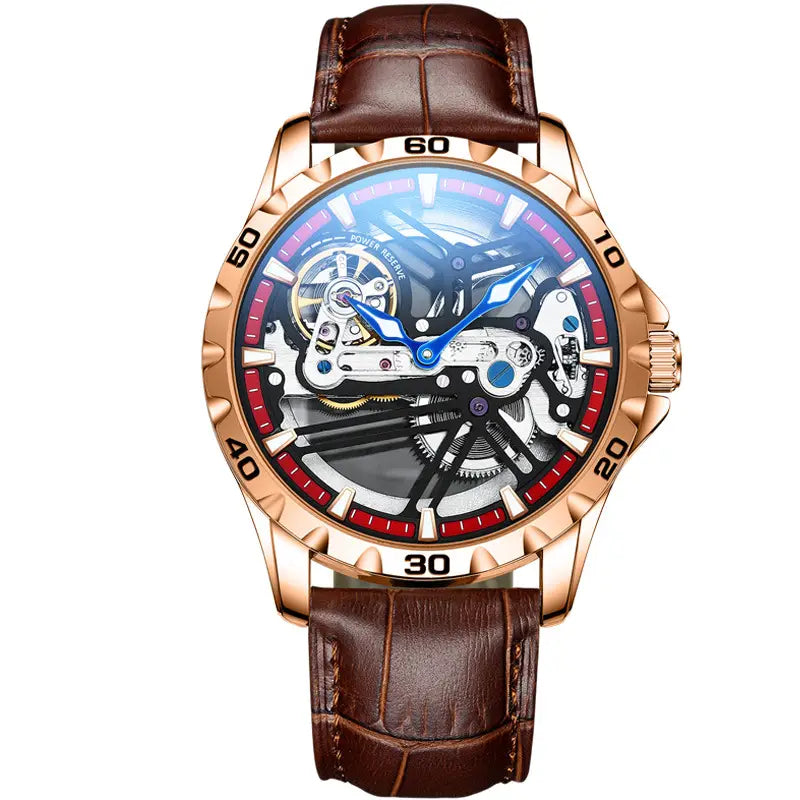 Ailang Watch Manufacturers Directly Supply Fully Automatic Mechanical Watches Vibrato Creative Hollow Men’s Watch