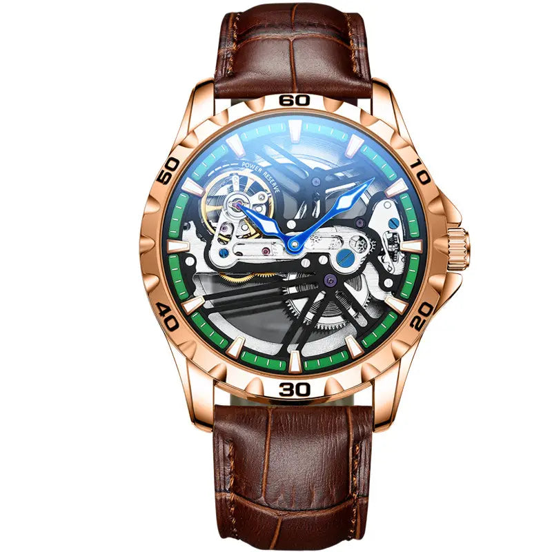 Ailang Watch Manufacturers Directly Supply Fully Automatic Mechanical Watches Vibrato Creative Hollow Men’s Watch