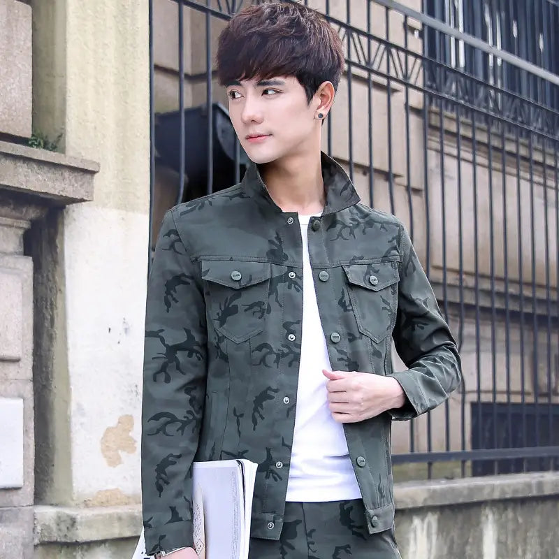 Camouflage Jacket Men’s Handsome Overalls Men’s Jackets