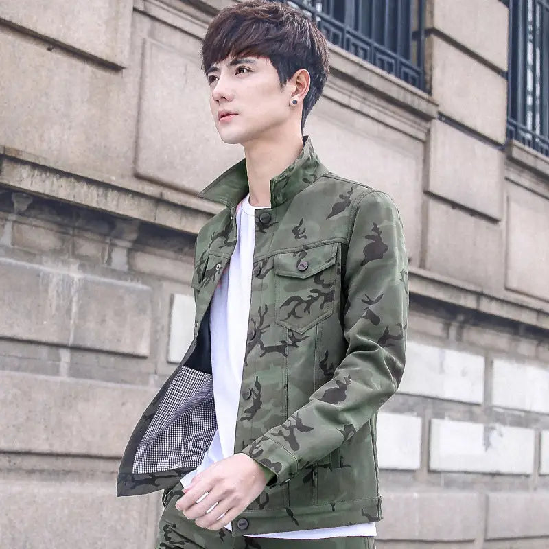 Camouflage Jacket Men’s Handsome Overalls Men’s Jackets