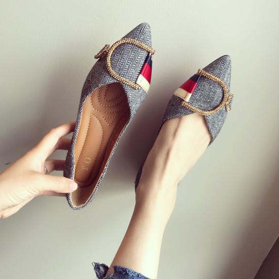 New Ladies Flat Shoes Casual Shoes Woman Comfortable Pointed Toe Flat Shoes Spring Autumn Brand Women Shoe zapatos de