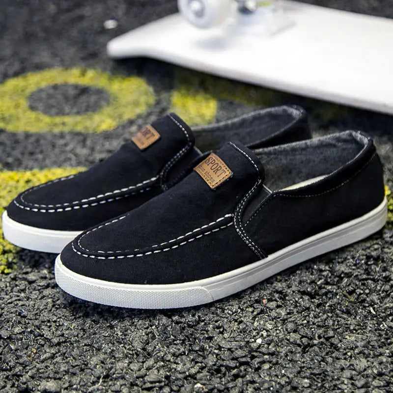 Spring Sports Casual Shoes Men’s Shoes One Pedal Canvas Shoes