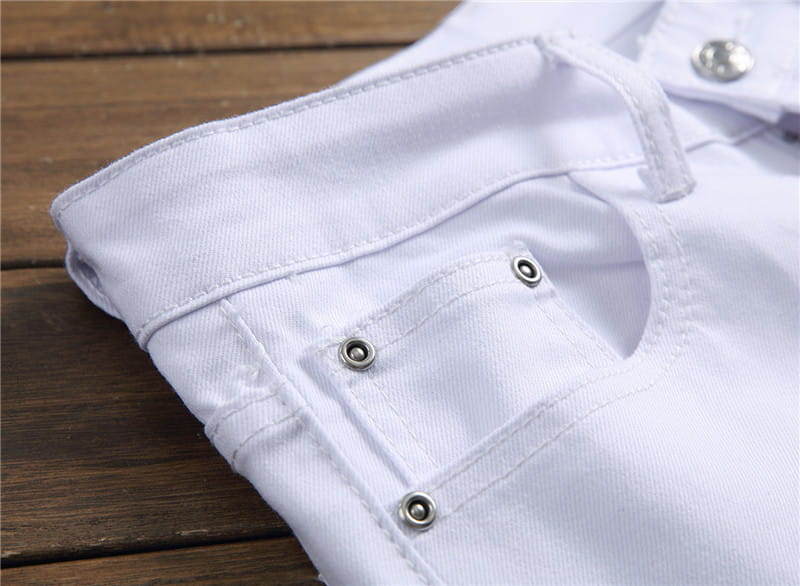 Jeans Slim Graffiti Print Plus Size Trousers Men