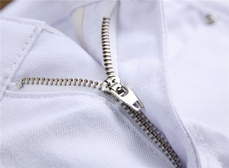 Jeans Slim Graffiti Print Plus Size Trousers Men