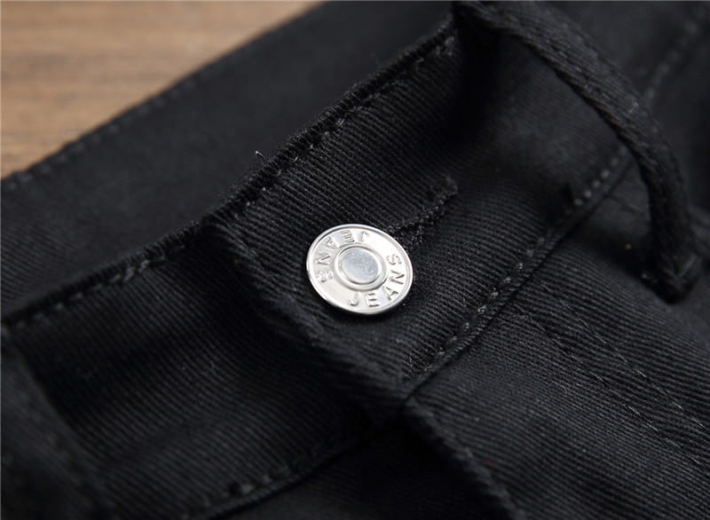 Jeans Slim Graffiti Print Plus Size Trousers Men