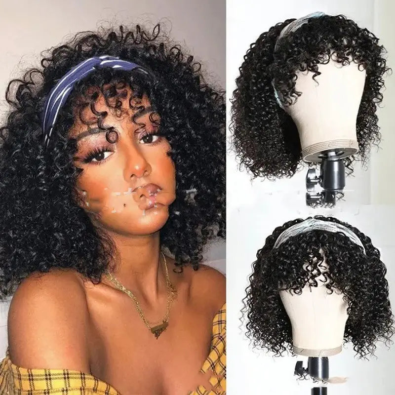 New Style Hair Band Headscarf Wig Headgear Foreign Trade Headscarf Wig Cover African Ladies Small Volume Explosive Head